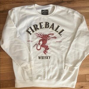 Fireball Whiskey Promo Crewneck Sweater Unisex Size L